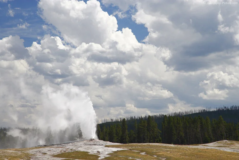 Old Faithful Geyser Erupting Picture