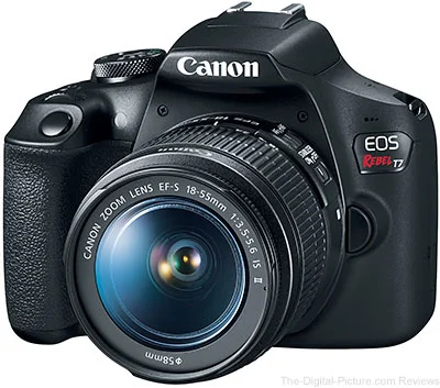 Canon EOS 2000D / Rebel T7 DSLR Camera with 18-55mm Lens + Creative Kit 