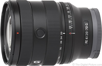 The New Sony FE 20-70mm F4 G Lens Size and Feature Comparison vs 24-70mm  F2.8 GM vs 24-70mm F2.8 GM II vs 24-105mm F4 G vs 24-70mm F4 OSS vs 28-70mm  F3.5-5.6 vs